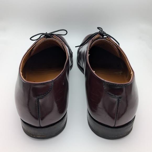 Cole Haan Men’s 11 D Caldwell Oxford Dress Shoes Burgundy Leather Cap Toe - Picture 4 of 11